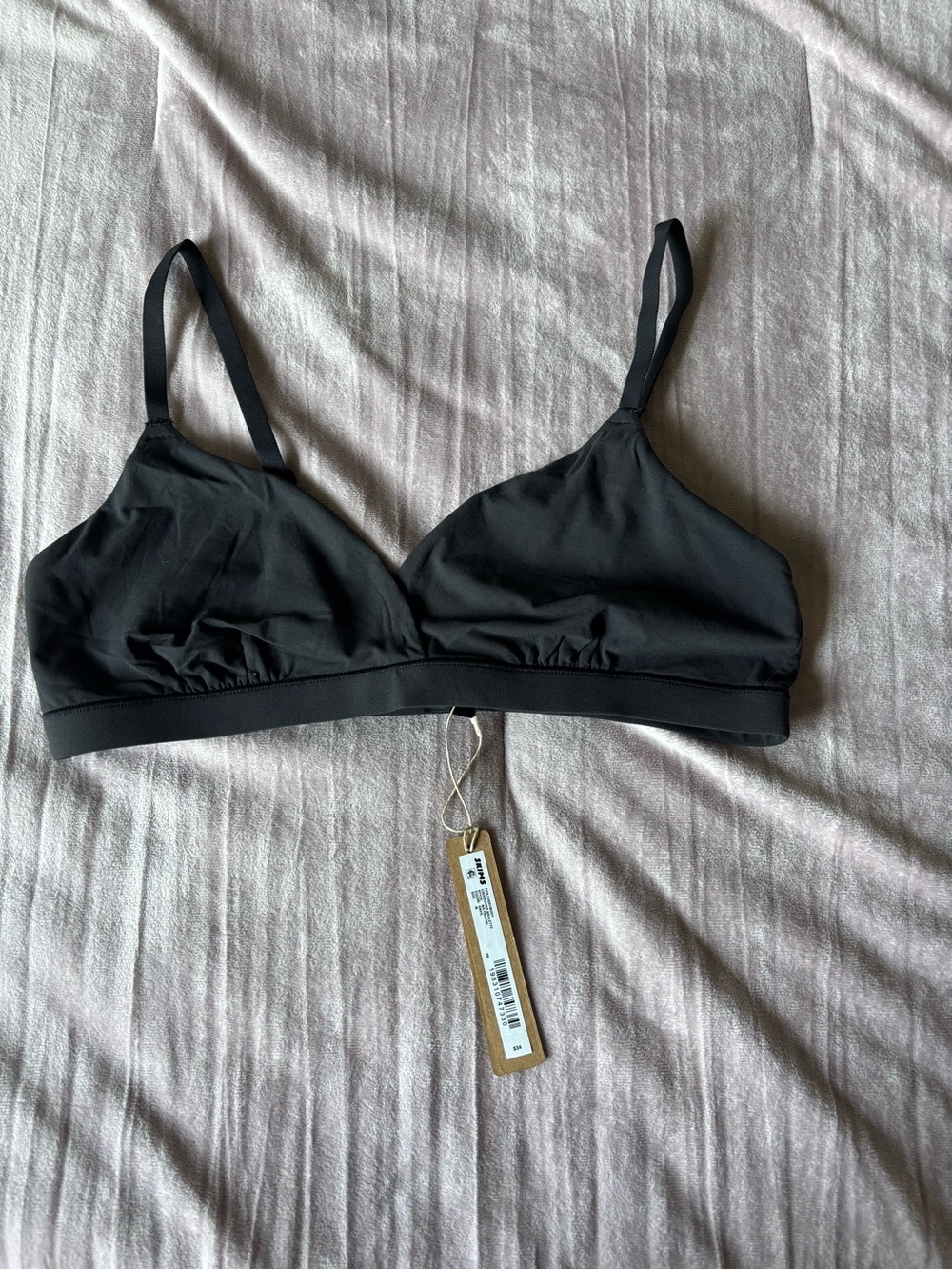 SKIMS Fits Everybody Crossover Bralette- Onyx